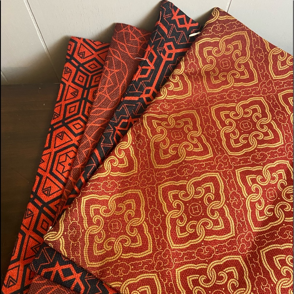 4 piece set assorted madras Indian boho mandala pillowcase covers
